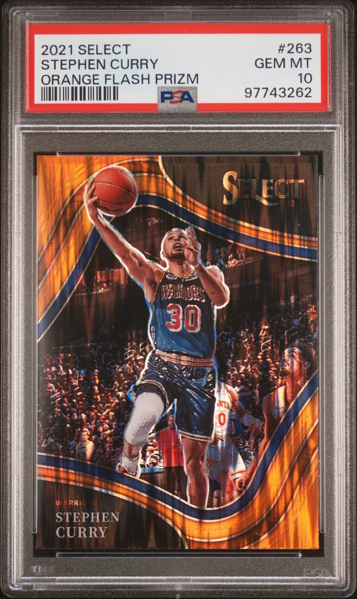 2021-22 Panini Select - Courtside Stephen Curry #263 Orange Flash