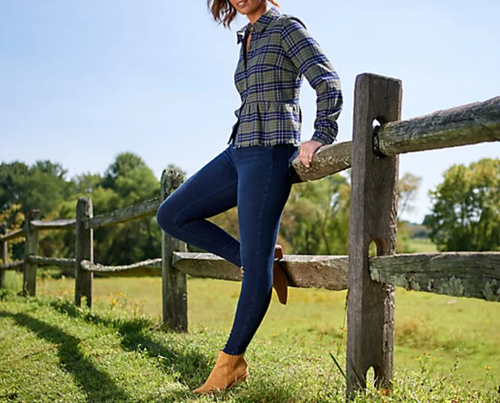 Spanx - Jean-ish Ankle Length Leggings - Grey Marble - Foto 8 di 9