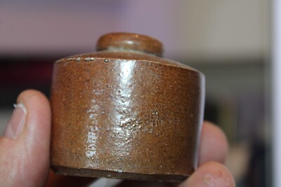 Antique, 2'', Stone Glazed, PENNY, Ink Bottle, Item # A - 5109