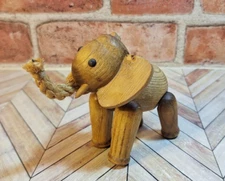 VINTAGE ZOO-LINE LOS ANGELES COLLECTIBLE ELEPHANT ROPE TRUNK MADE IN JAPAN