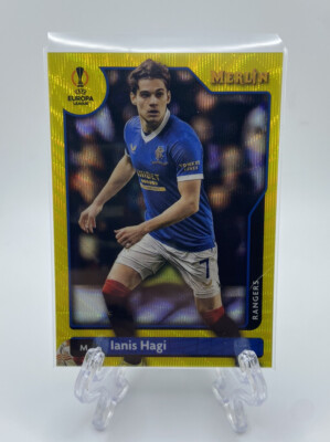 2021-22 Topps Merlin Chrome UEFA Ianis Hagi /225 Yellow Wave Refractor #63
