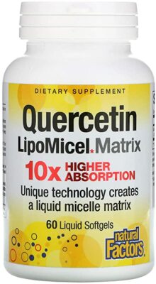 Natural Factors Quercetin LipoMicel Matrix 60 softgels