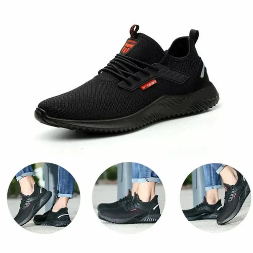 STEEL TOE CAP WORK SAFETY TRAINERS MENS WOMENS BOOT SHOES LIGHTWEIGHT - Picture 8 of 12