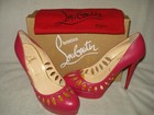 100% AUTH NEW WOMEN LOUBOUTIN GRIFFITA 140 CYCLAMEN PUMPS/HEEL US 10.5 — photo 4