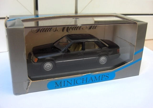 Mercedes 200E super berline blue Minichamps 3201 MIB 1:43 280ce 200d 450sel RARE - Imagen 2 de 4