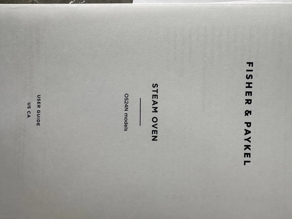 Horno de vapor combinado incorporado Fisher & Paykel OS24NDB1 24 pulgadas - negro Foto 2 de 4