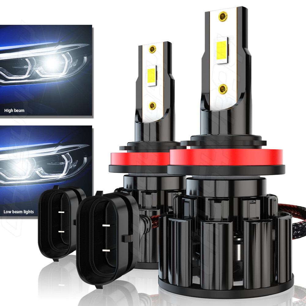 4X H7 H11 Headlight Globe High Low Beam Bulbs LED Bulbs For BMW Z4 2003
