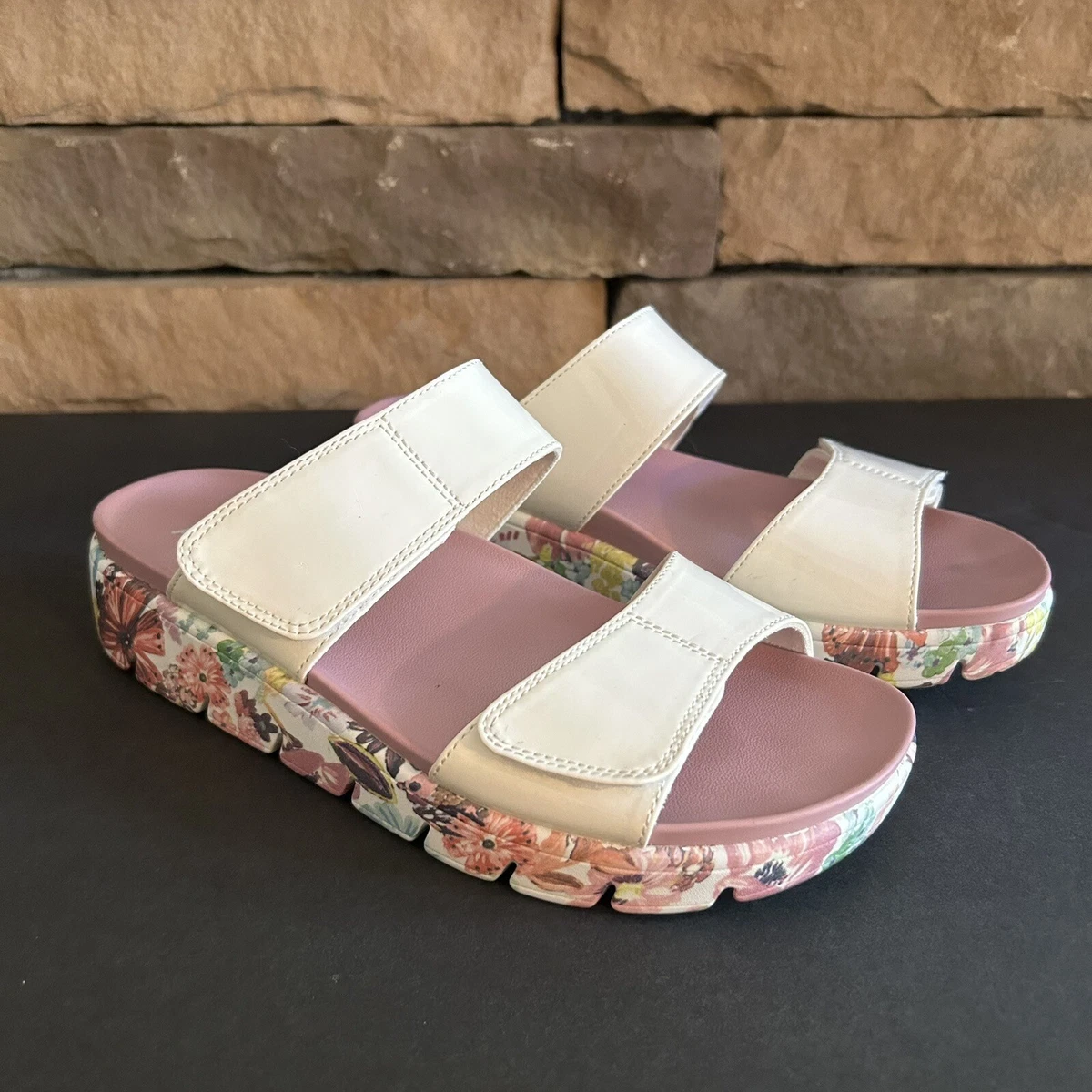 Two band online slide sandals