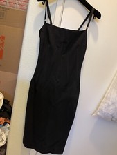 DOLCE GABBANA SUPER SEXY FITTED BODYCON CLUB PARTY BLACK DRESS 38