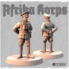 German Afrika Korps DAK Rommel Command 28mm WW2 Wargames and Collectors