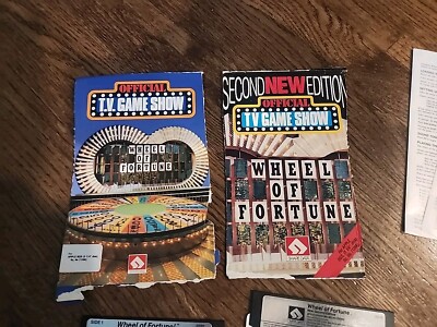 Vintage Wheel of Fortune 1st & 2nd Edition Mac Apple Game 5.25 Floppy 1988