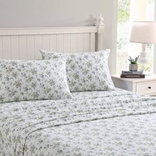 Laura Ashley Home - Flannel Collection - Sheet Set - 100 Cotton, Ultra-Soft