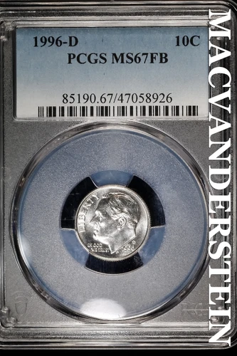 1996-D Roosevelt Dime — photo from the most recent tracked eBay sale