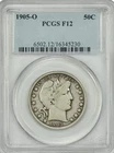 1905-O Barber Half PCGS F-12
