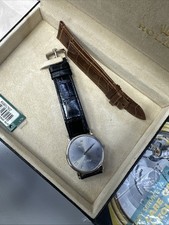 Rolex Cellini 18kt White Gold With Rhodium Roman Dial On A Black Crocodile Strap