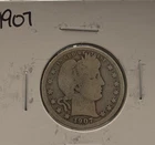 1907 Barber Quarter Average Circ