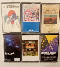 classic rock cassette tape lot SteelyDan DireStaits Eagles DoobieBros TomPetty H