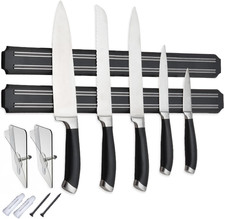  Magnetic Knife Holder,15 Inch Magnetic Knife Storage Strip,Knife Bar Block ...