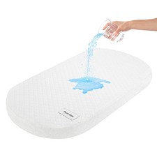 Pro Goleem Baby Bassinet Mattress Pad 32"x16" Oval, Waterproof Soft Cover Gel