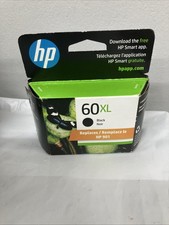 Genuine HP 60XL Black Ink Cartridge CC641WN HP 60 XL Exp: 06/2026 - Sealed Box