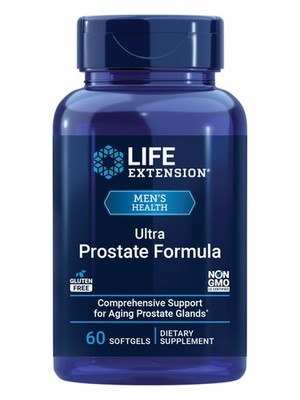 Life Extension Ultra Prostate Formula with 60 Count (Pack of 1), Dark Brown