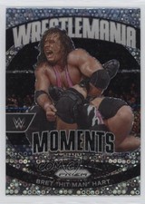 2024 Panini Prizm WWE WrestleMania Moments Under Card Bret Hart Hit Man #34 14ae