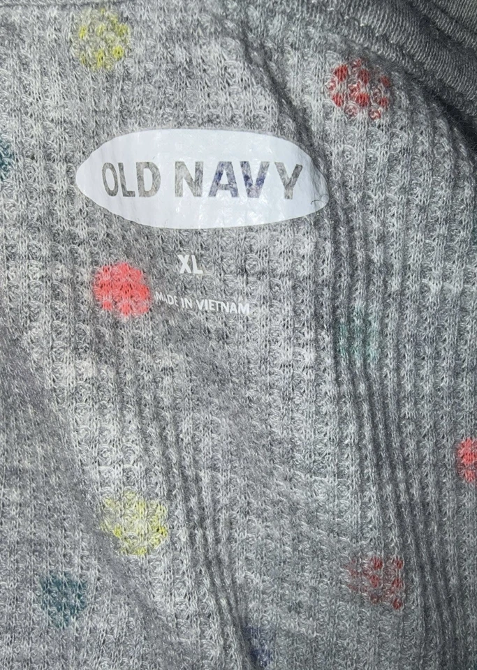 Conjunto de pijama térmico para mujer Old Navy. Parte superior (XL) parte inferior (L) lunares ¡descontinuado! Foto 4 de 4
