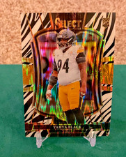 2025 Panini Select - Premier Level Yahya Black #153 Zebra Prizm (RC)