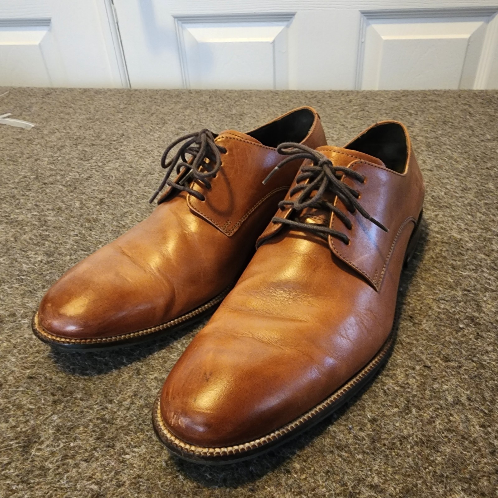 SAOLA Scarpe eleganti Cole Haan uomo 8 5 M Williams Oxford pelle marrone punta mandorla C24118