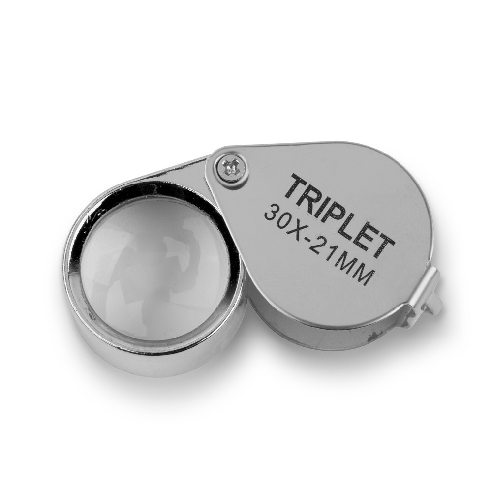 30x-21MM Magnifier Eye Loupe Lens Testing Inspecting Sliver Jewelry 999 Detect