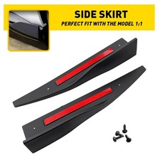 For 15-23 Ford Mustang Roush New Side Skirt Extension Splitter W Winglet Style For 15-23 Ford Mustang Roush New Side Skirt Extension Splitter W Winglet Style