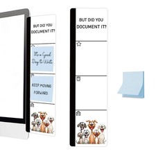 Sticky Note Holder Monitor Memo Board Acrylic Post It Note Holder Desk Organi...