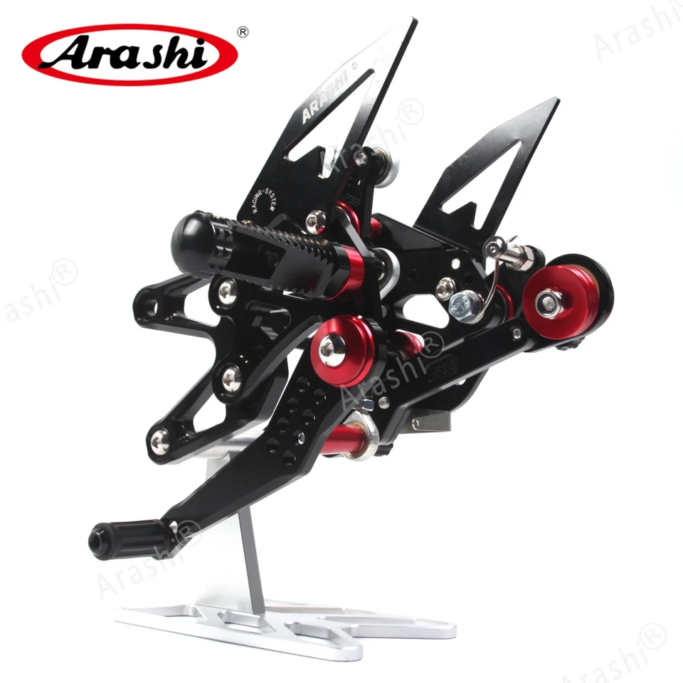Para Triumph Daytona 675 R 2013-2018 Arashi reposapiés ajustable estriberas pedal Foto 4 de 4