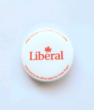 Official LIBERAL PARTY 2025 Election CANADA logo pin button Mark Carney politics
