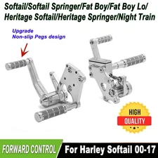 For Harley Softail Forward Controls Foot Pegs Standard FXST Fat Boy Slim 00-2017