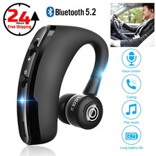 Bluetooth 5.2 Earpiece Noise Cancelling Headphone Driving Trucker In Ear Headset
