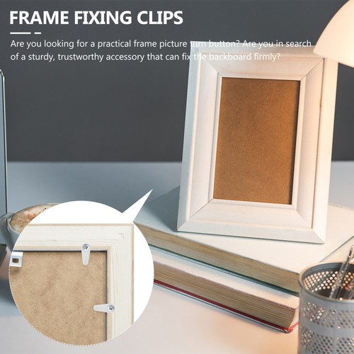 100 Pcs Plastic Tablet Back Plate Frame Hangers Picture Supplies - Picture 7 of 12
