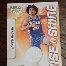 Panini 2024-25 NBA Hoops Rise 'N Shine Jared McCain RC Patch RSM-JMP