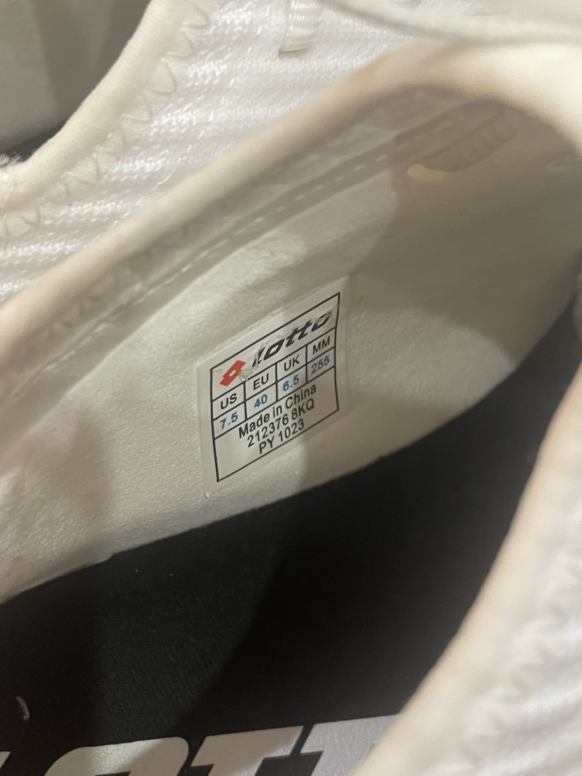 Lotto Solista 200 III FG Tacchetti Calcio Uomo Tg 7 5 Bianco Nero Oro 212376 8KQ