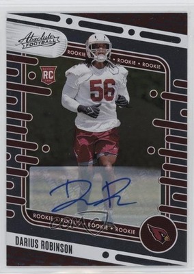 2024 Panini Absolute Rookies Signatures Darius Robinson #127 Rookie Auto RC rf2