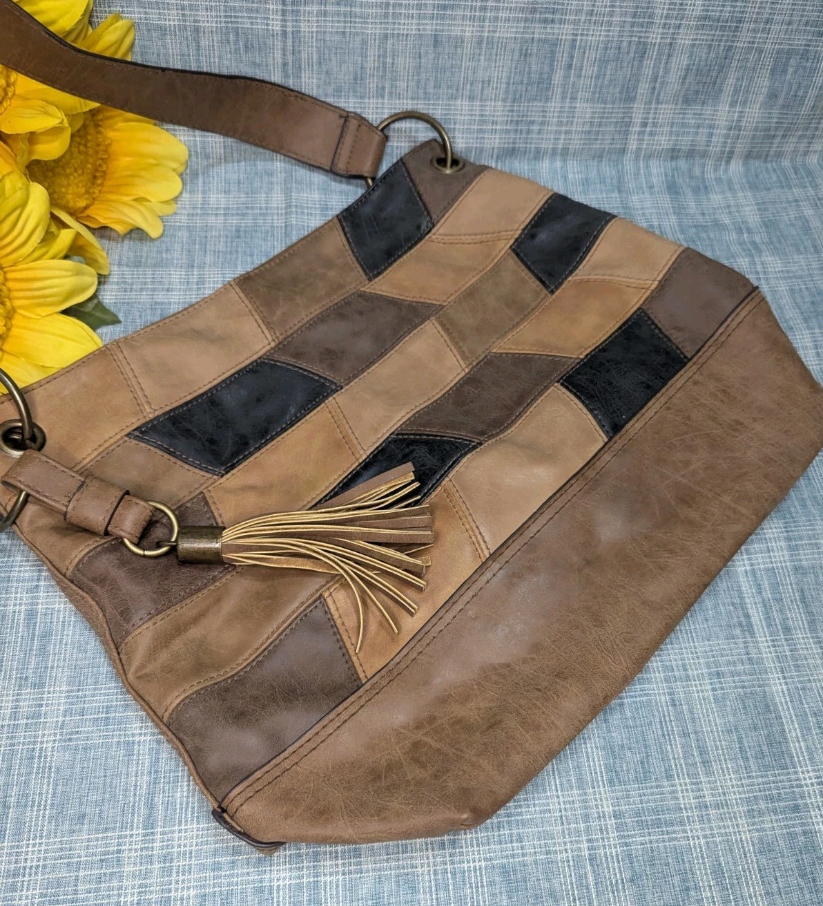 American Eagle Outfitters Patch Work Handbag Woma… - image 3