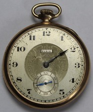 1922 Elgin Grade 384 12s 17j Gold Filled Pocket Watch - Parts/Repair