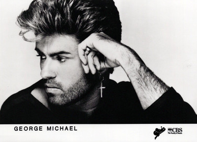 George Micheal CBS Photo Original Noir et Blanc Press Promotion Environ 1980s