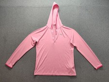 Under Armour Women Sweatshirt L Pink Long Sleeve Hooded Loose Fit Activewear