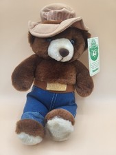 Vintage Smokey Bear Plush Doll Three Bears Inc 1985 Junior Forest Ranger w/ Tags