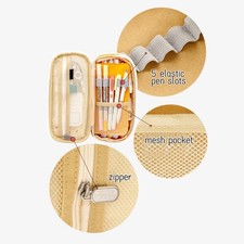 3-Pencil Case Large Capacity School Pencil Box Stationery Zipper Pocket For