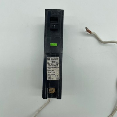 Square D Homeline 15 Amp AFCI Circuit Breaker Type HOM HOM115AFI 1-Pole 120V