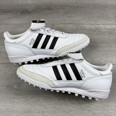 Adidas Mundial Team Leather Astro Fußballschuhe ''White'' - Größe UK 12,5 / EU 48