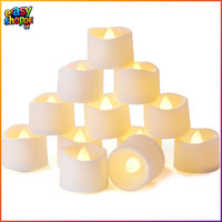 Led Teelichter Batteriebetrieben Mit Timer 12 StüCk Flackernde Kerzen 3,2X3,6 Cm