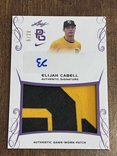 ELIJAH CABELL 2017 Leaf Perfect Game JERSEY PATCH AUTO #6/20 SEMINOLES CARDINALS